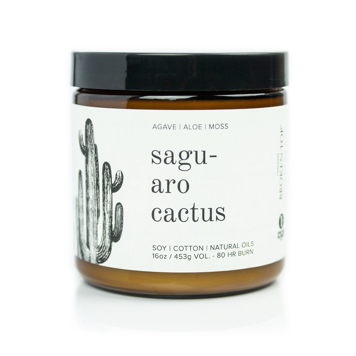 16oz Saguaro Cactus candle on white background