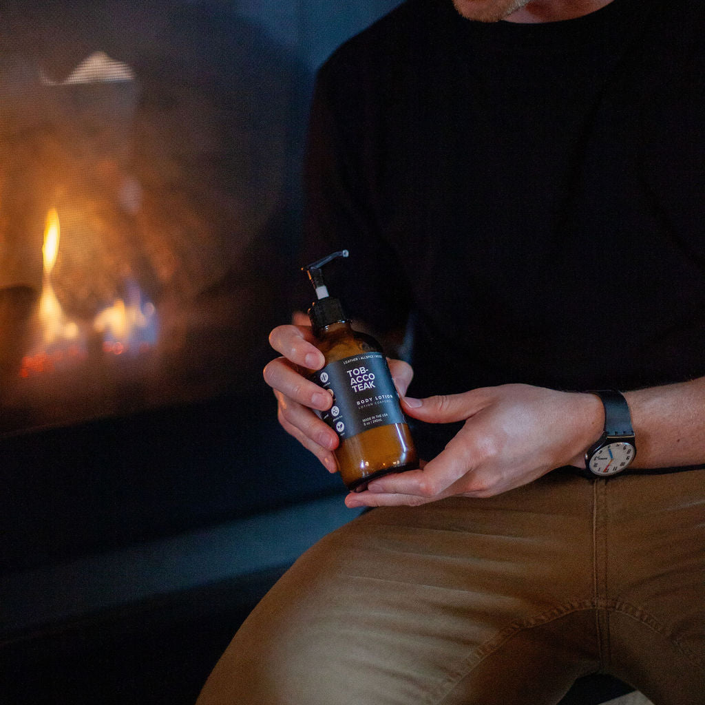 8oz Tobacco Teak Body Lotions