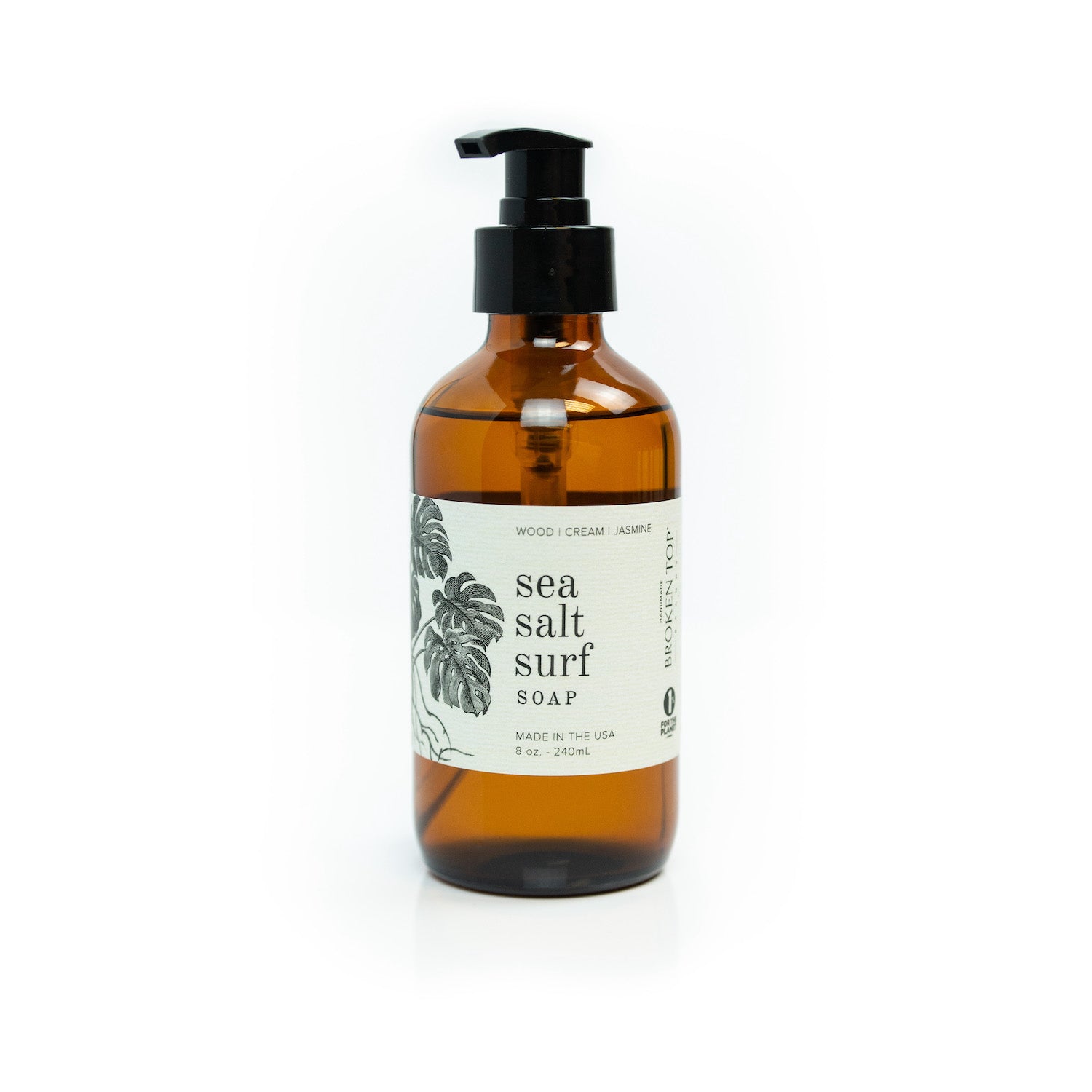 Sea Salt Surf 8oz liquid soap on white background