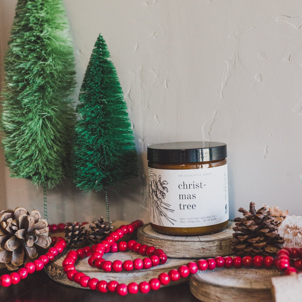 16oz Christmas Tree Soy Candles