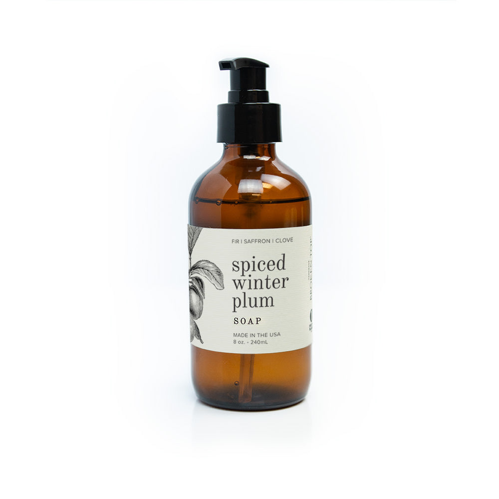 8oz Spiced Winter Plum Liquid Soaps