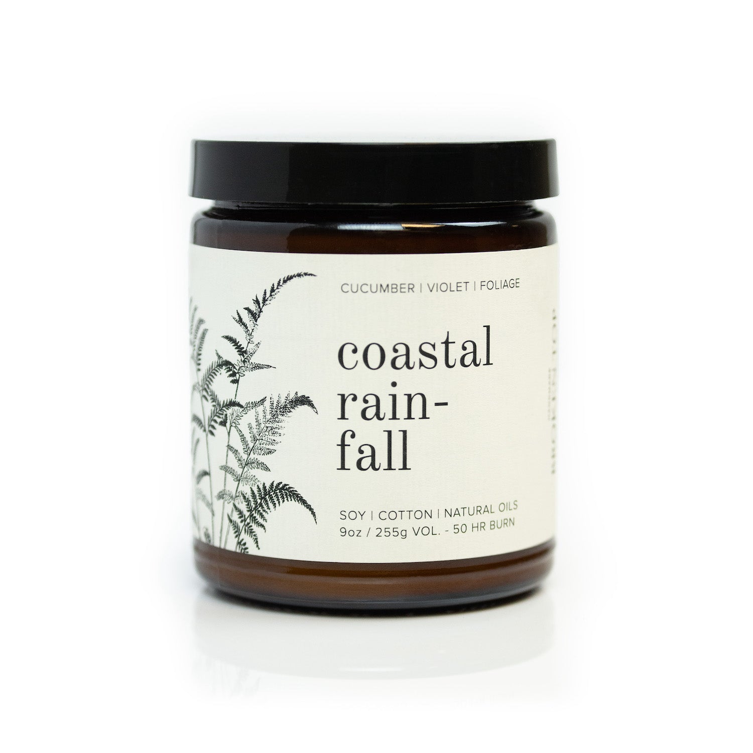 Coastal Rainfall 9oz candle on white background