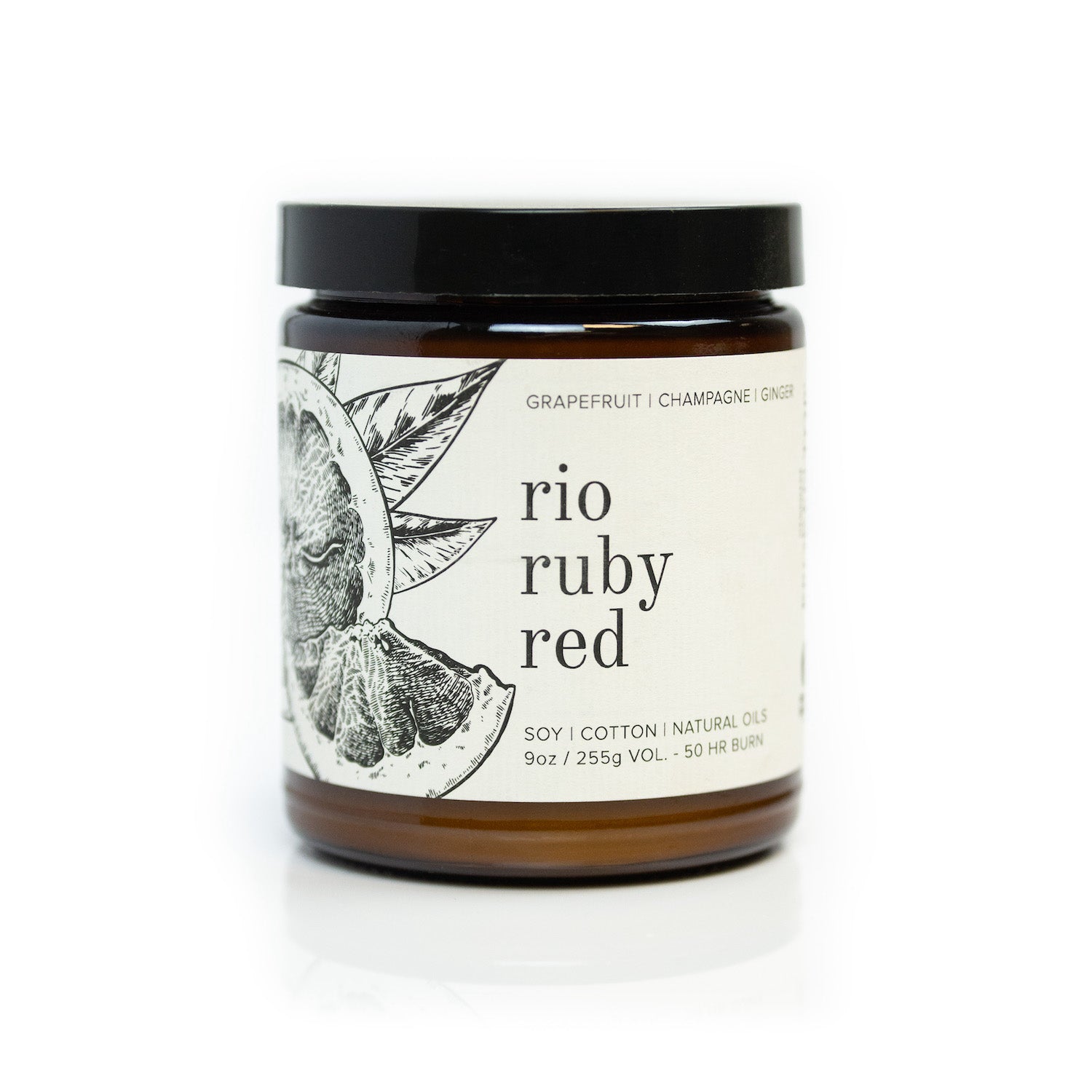 Rio Ruby Red 9oz candle on white background