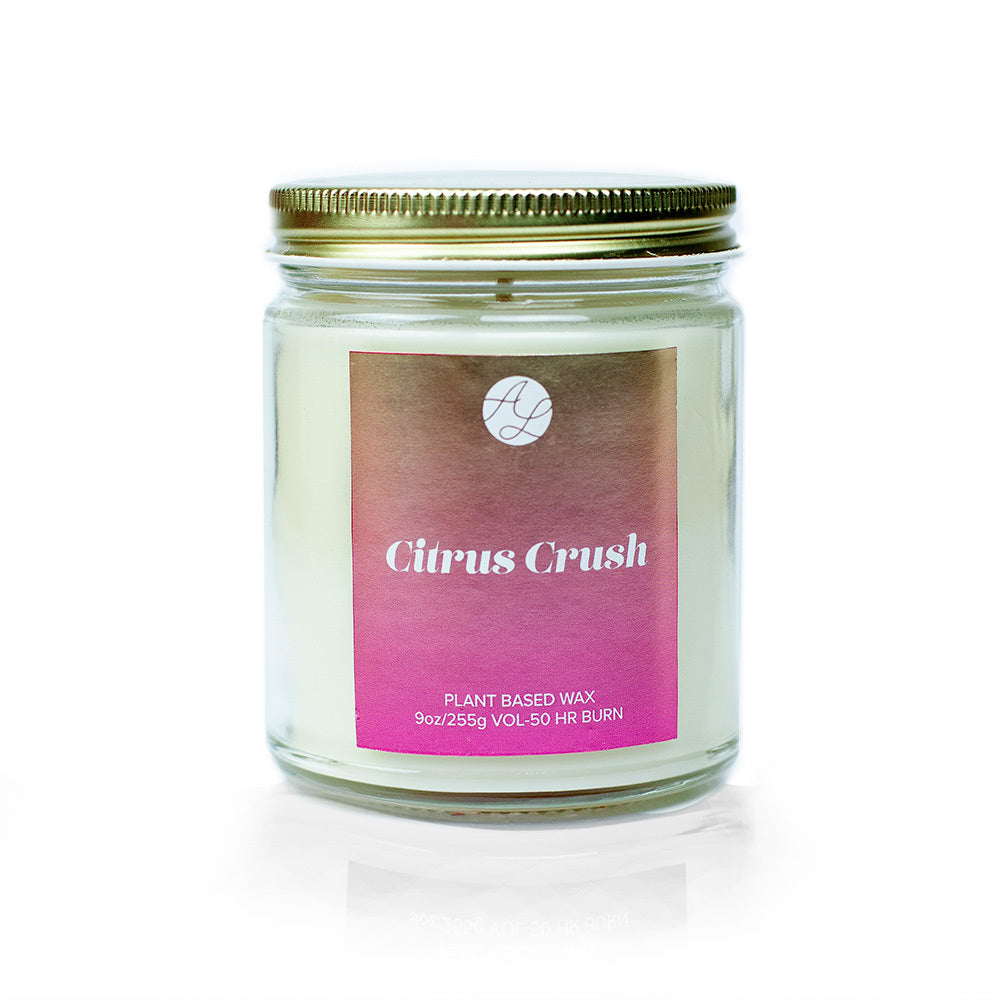 9oz 'Citrus Crush' Soy Candle on white background