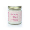 9oz 'Birthday Babe' Soy Candle on white background