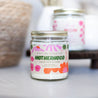 9oz 'Ain't No Hood Like Motherhood' Soy Candle on white table