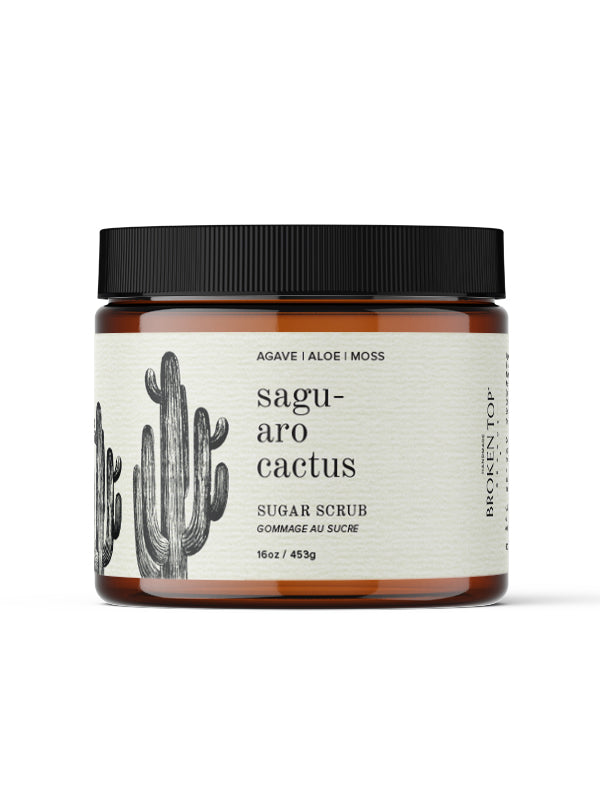 16oz Saguaro Cactus Sugar Scrub on white background