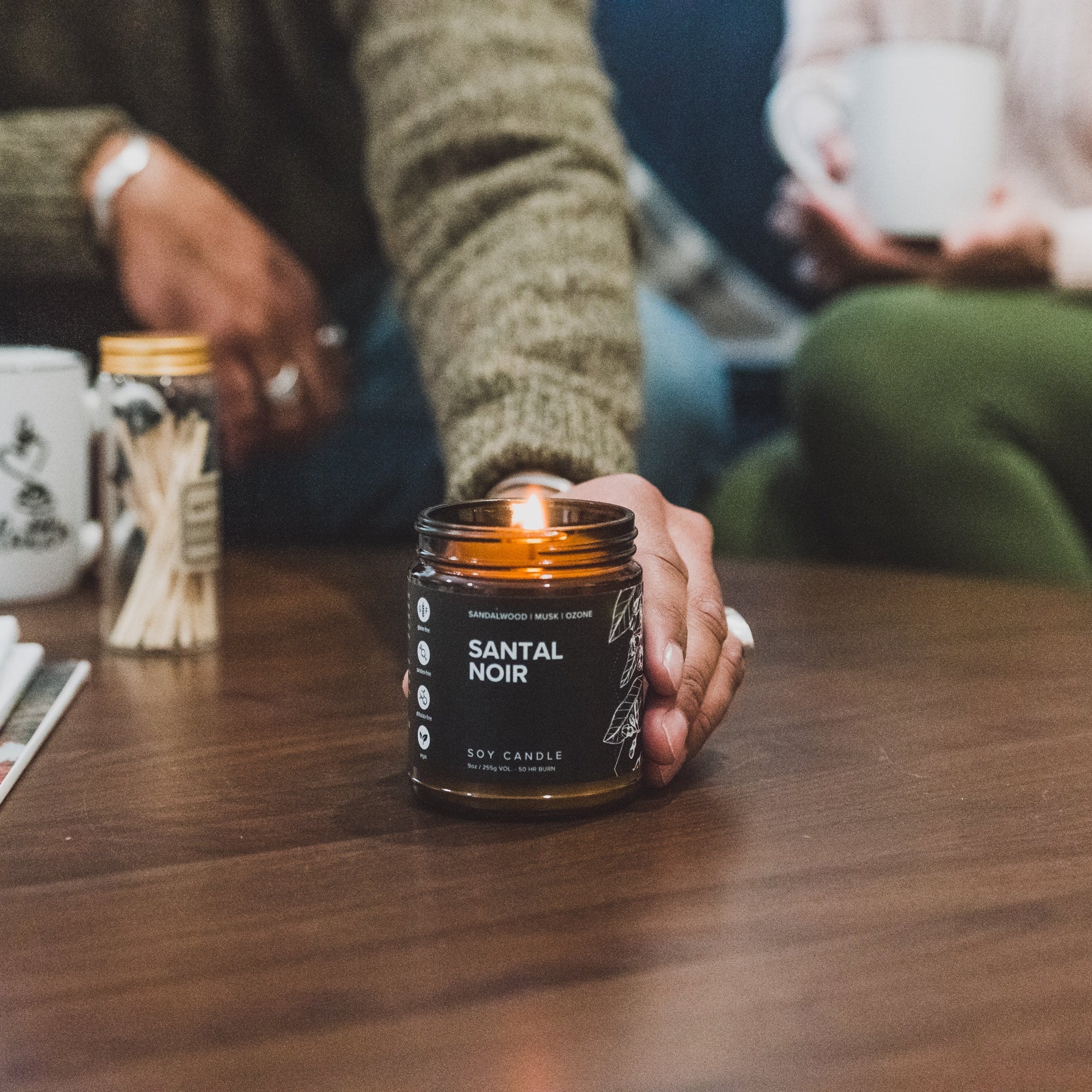 9oz Santal Noir Soy Candles