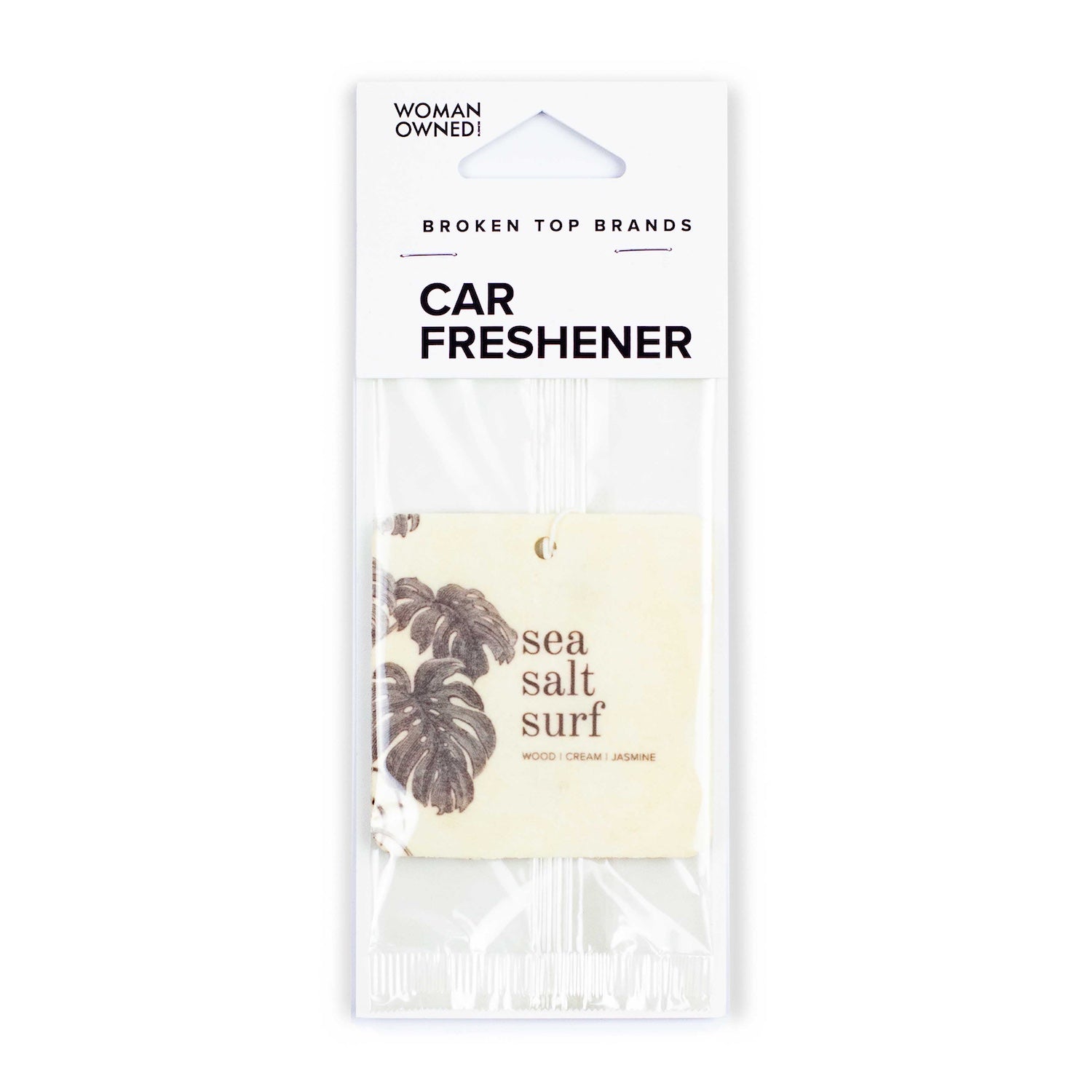 Sea Salt Surf Car Freshener on white background. 