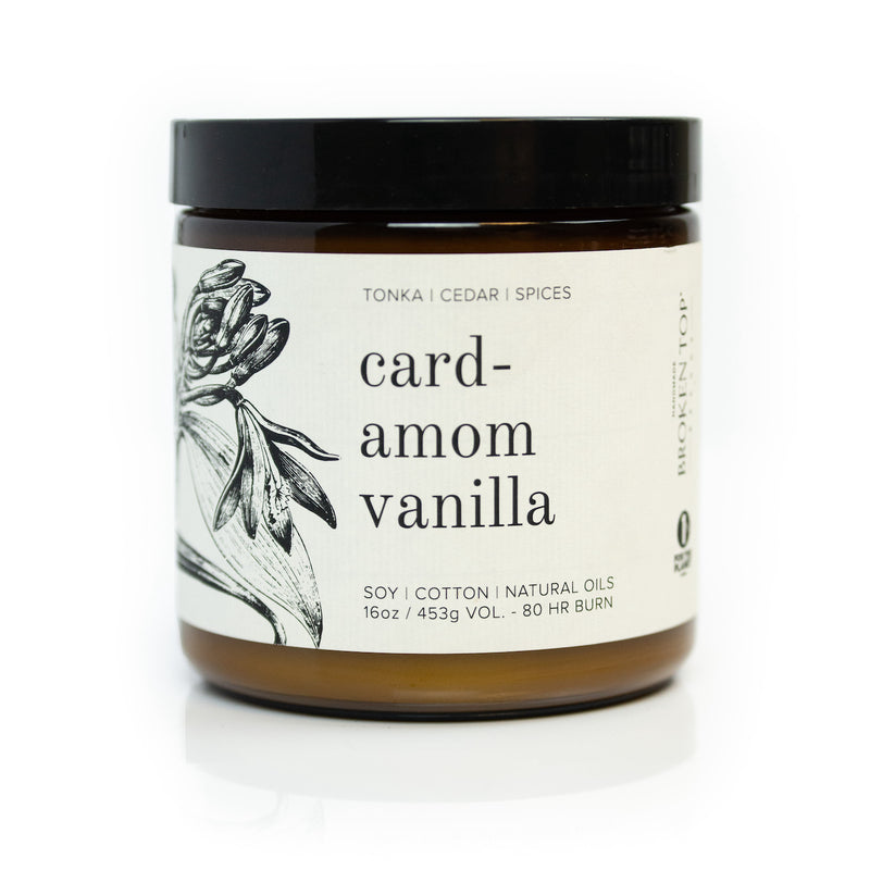 Cardamom Vanilla Soy Candle - 16 oz.