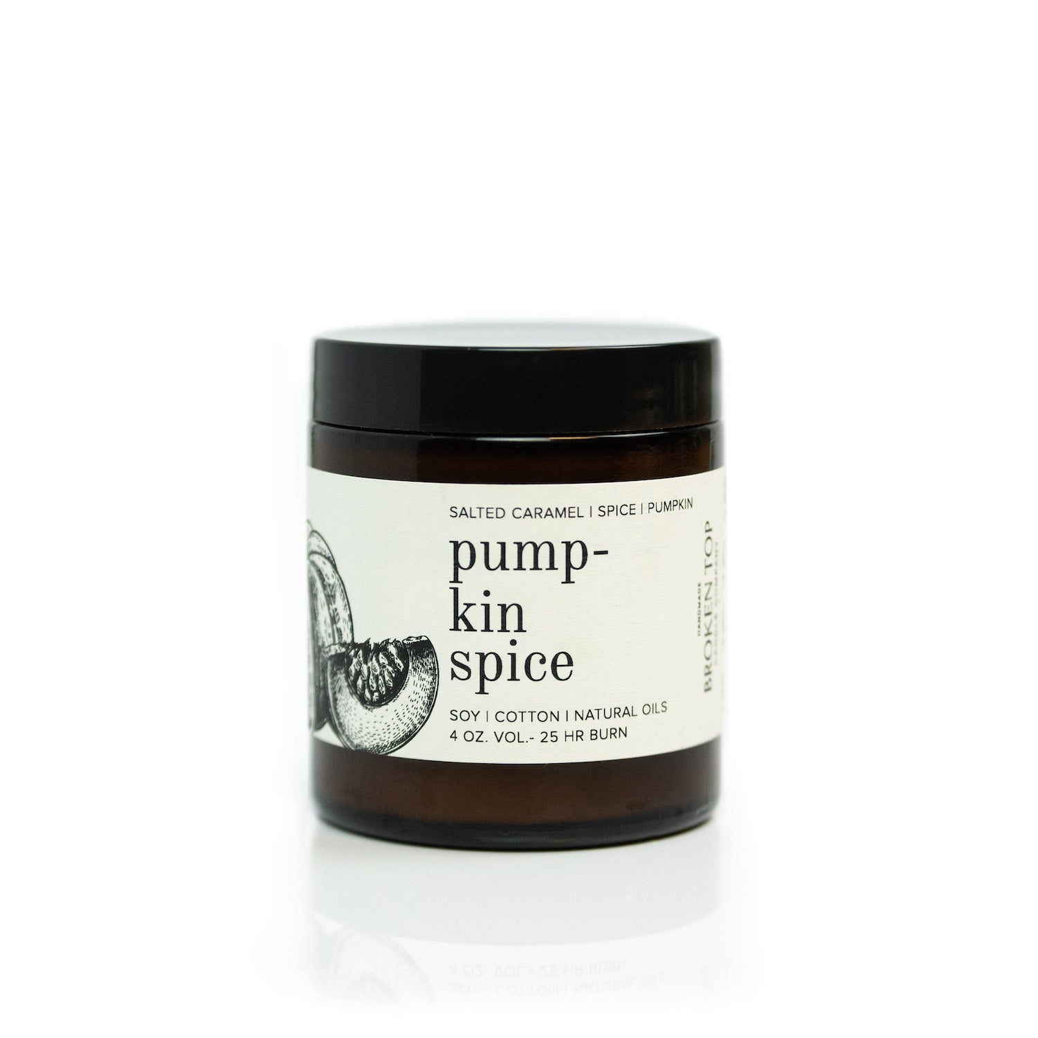 4oz Pumpkin Spice candle on white background